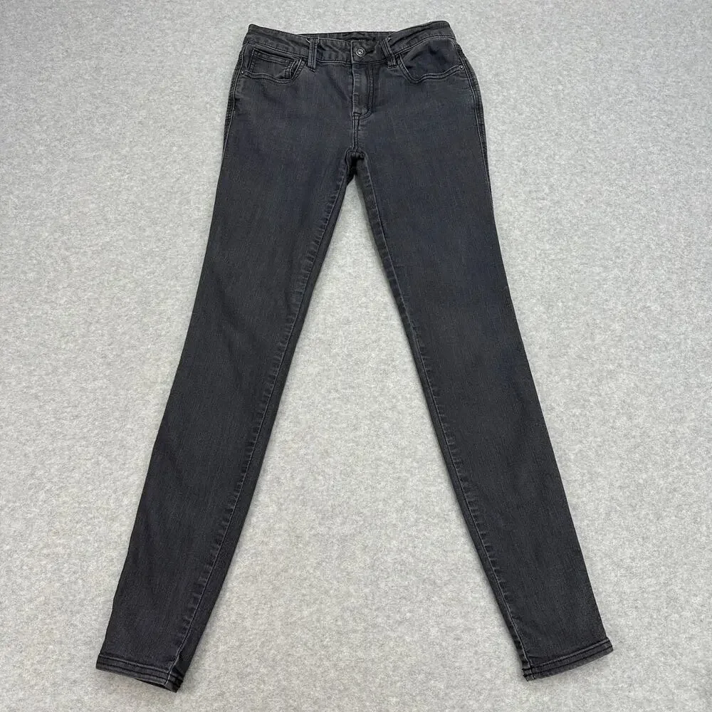 prAna Oday Jeans Black High Rise WMNS 4/27 Skinny Stretch Pants Minimalist Chic